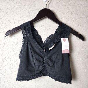 Cacique The Modern Collection Lace Bralette Womens Black Size 14/16 NWT